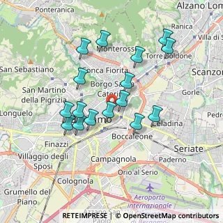 Mappa Via dei Cappuccini, 24121 Bergamo BG, Italia (1.67125)