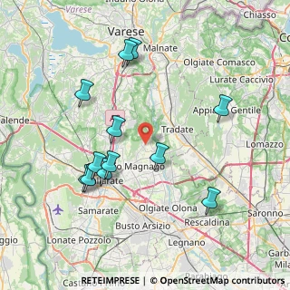 Mappa Via Torino, 21050 Cairate VA, Italia (7.855)
