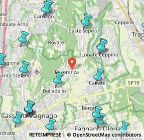 Mappa Via Torino, 21050 Cairate VA, Italia (3.1275)