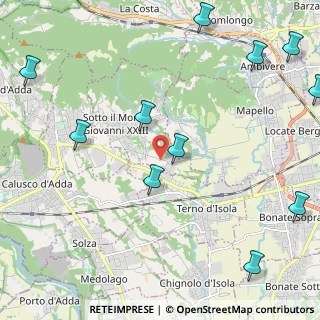 Mappa Via Giudici Falcone e Borsellino, 24039 Sotto il Monte Giovanni XXIII BG, Italia (2.91727)