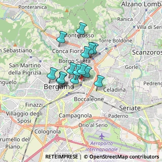 Mappa Via Malfassi, 24125 Bergamo BG, Italia (1.07067)