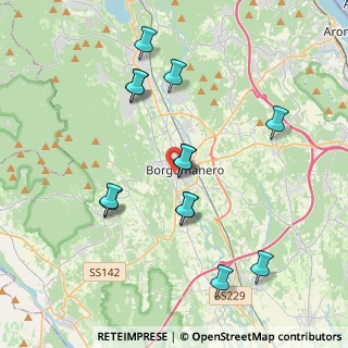 Mappa Via Edera, 28021 Borgomanero NO, Italia (3.84846)