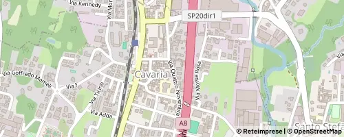 Mappa Cavaria con Premezzo