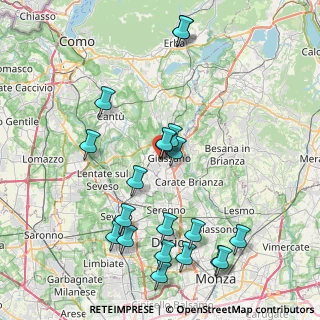 Mappa Via Fratelli Cervi, 20833 Giussano MB, Italia (8.8395)