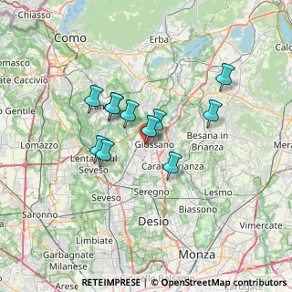 Mappa Via Fratelli Cervi, 20833 Giussano MB, Italia (5.24636)