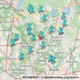 Mappa Via Fratelli Cervi, 20833 Giussano MB, Italia (8.701)