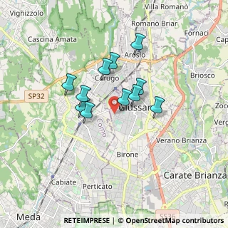 Mappa Via Fratelli Cervi, 20833 Giussano MB, Italia (1.29727)
