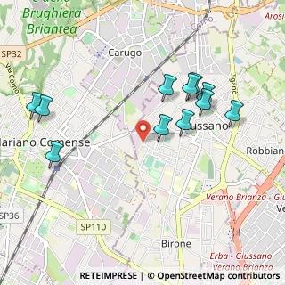 Mappa Via Fratelli Cervi, 20833 Giussano MB, Italia (1.02636)