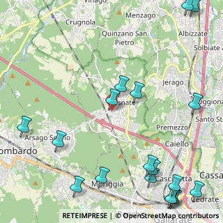 Mappa Via Monte Grappa, 21010 Besnate VA, Italia (3.20778)