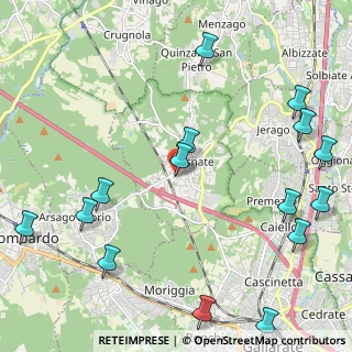 Mappa Via Monte Grappa, 21010 Besnate VA, Italia (2.864)