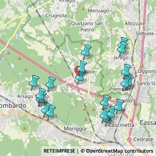 Mappa Via Monte Grappa, 21010 Besnate VA, Italia (2.332)