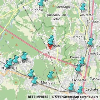 Mappa Via Monte Grappa, 21010 Besnate VA, Italia (3.06176)