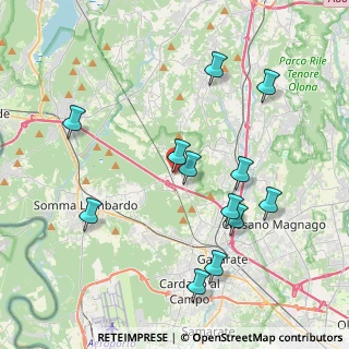 Mappa Via Monte Grappa, 21010 Besnate VA, Italia (4.125)