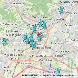 Mappa Piazza S.Anna, 24121 Bergamo BG, Italia (1.88833)