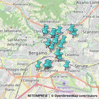 Mappa Piazza S.Anna, 24121 Bergamo BG, Italia (1.298)