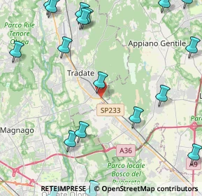 Mappa Via Fiume, 21049 Tradate VA, Italia (6.416)