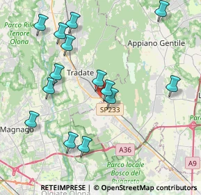 Mappa Via Fiume, 21049 Tradate VA, Italia (4.28429)