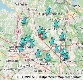 Mappa Via Fiume, 21049 Tradate VA, Italia (7.20167)