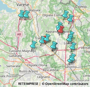 Mappa Via Fiume, 21049 Tradate VA, Italia (7.19882)