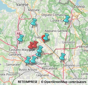 Mappa Via Fiume, 21049 Tradate VA, Italia (6.89545)
