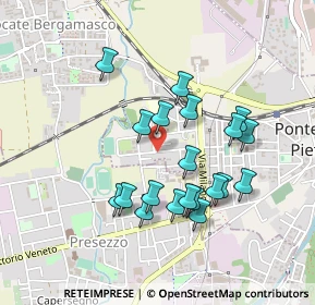 Mappa Via XXIV Maggio, 24036 Ponte San Pietro BG, Italia (0.4095)