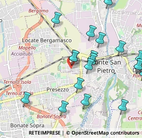 Mappa Via XXIV Maggio, 24036 Ponte San Pietro BG, Italia (1.192)