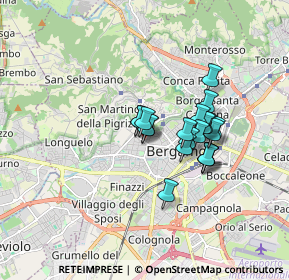 Mappa Via Generale Alberico Albricci, 24128 Bergamo BG, Italia (1.219)