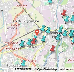 Mappa Via Giosuè Carducci, 24036 Ponte San Pietro BG, Italia (1.2015)