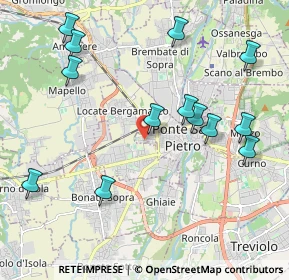 Mappa Via Giosuè Carducci, 24036 Ponte San Pietro BG, Italia (2.27538)