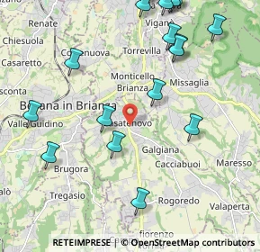 Mappa Via Giuseppe Verdi, 23880 Casatenovo LC, Italia (2.7555)