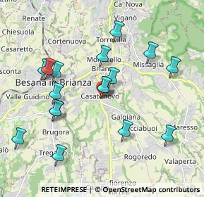 Mappa Via Giuseppe Verdi, 23880 Casatenovo LC, Italia (1.94412)