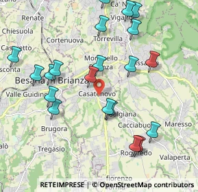 Mappa Via Giuseppe Verdi, 23880 Casatenovo LC, Italia (2.1705)