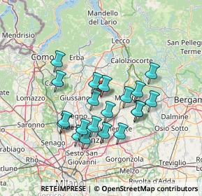 Mappa Via Giuseppe Verdi, 23880 Casatenovo LC, Italia (12.2125)