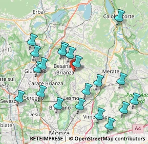 Mappa Via Giuseppe Verdi, 23880 Casatenovo LC, Italia (8.798)