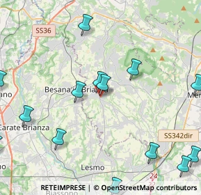 Mappa Via Giuseppe Verdi, 23880 Casatenovo LC, Italia (5.58786)
