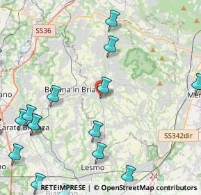 Mappa Via Giuseppe Verdi, 23880 Casatenovo LC, Italia (6.5555)