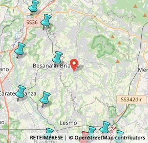Mappa Via Giuseppe Verdi, 23880 Casatenovo LC, Italia (6.855)