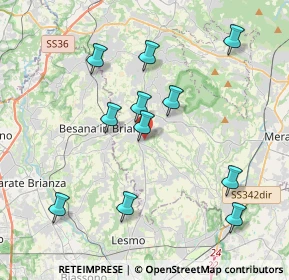 Mappa Via Antonio Vivaldi, 23880 Casatenovo LC, Italia (3.90364)