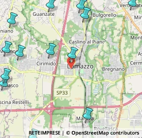 Mappa Via Sempione, 22074 Lomazzo CO, Italia (3.27286)