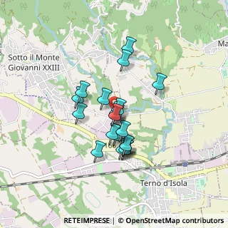 Mappa Via Bedesco, 24039 Sotto il Monte Giovanni XXIII BG, Italia (0.647)