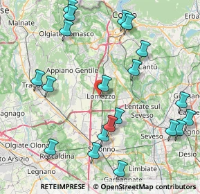 Mappa Via del Ronco, 22074 Lomazzo CO, Italia (9.842)
