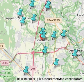 Mappa Via Cavour, 22074 Lomazzo CO, Italia (4.27643)