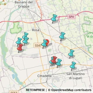 Mappa Strada del Confine, 36056 Cusinati , Italia (4.05083)