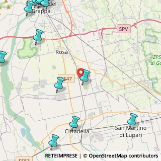 Mappa Strada del Confine, 36056 Cusinati , Italia (7.22929)
