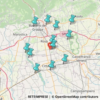 Mappa Strada del Confine, 36056 Cusinati , Italia (7.09083)