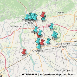 Mappa Strada del Confine, 36056 Cusinati , Italia (6.66368)