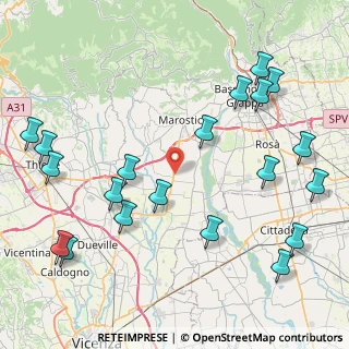 Mappa Via Dante Alighieri, 36060 Schiavon VI, Italia (10.551)