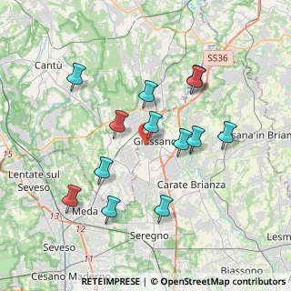 Mappa Via Caduti di Cefalonia, 20833 Giussano MB, Italia (3.57769)