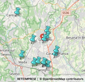 Mappa Via Caduti di Cefalonia, 20833 Giussano MB, Italia (3.68846)