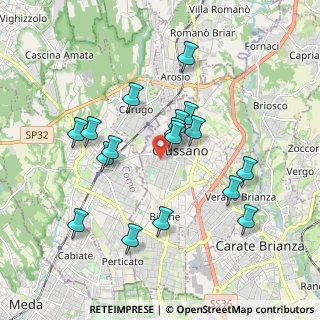 Mappa Via Caduti di Cefalonia, 20833 Giussano MB, Italia (1.75176)